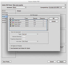 ink manager settings